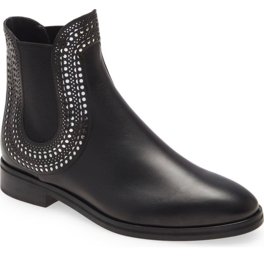Alaia cutout trim chelsea boot
